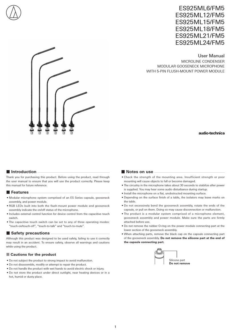 Audio Technica ES925 Series user manual