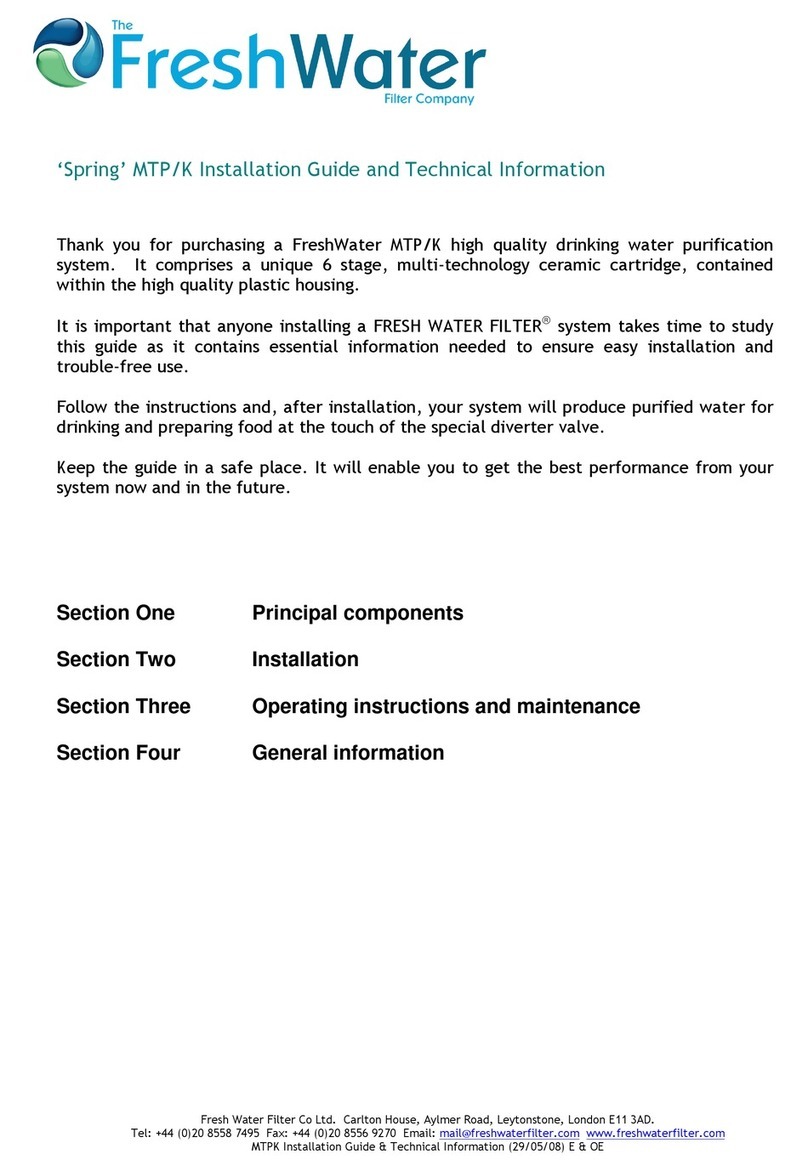FreshWater Spring MTP/K Installation Guide and Technical Information