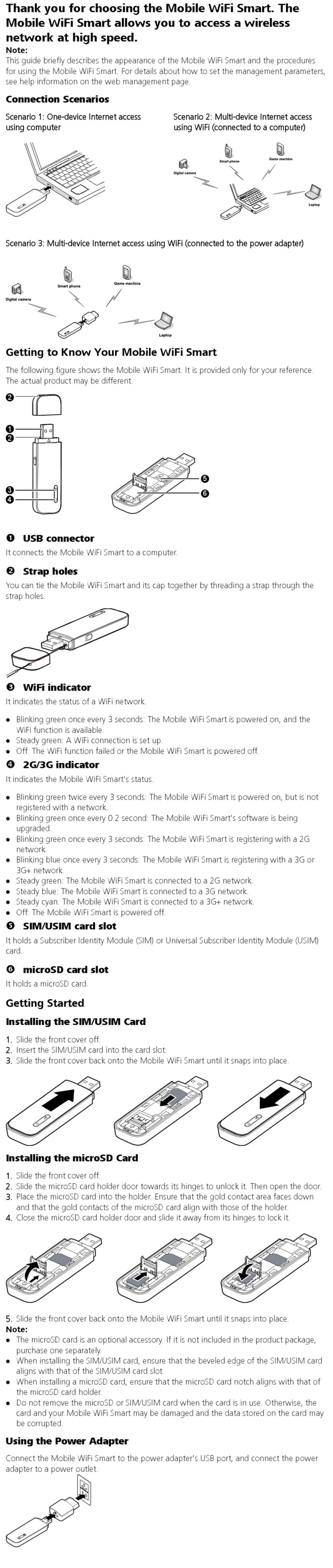 Huawei Mobile WiFi Smart E355 User manual