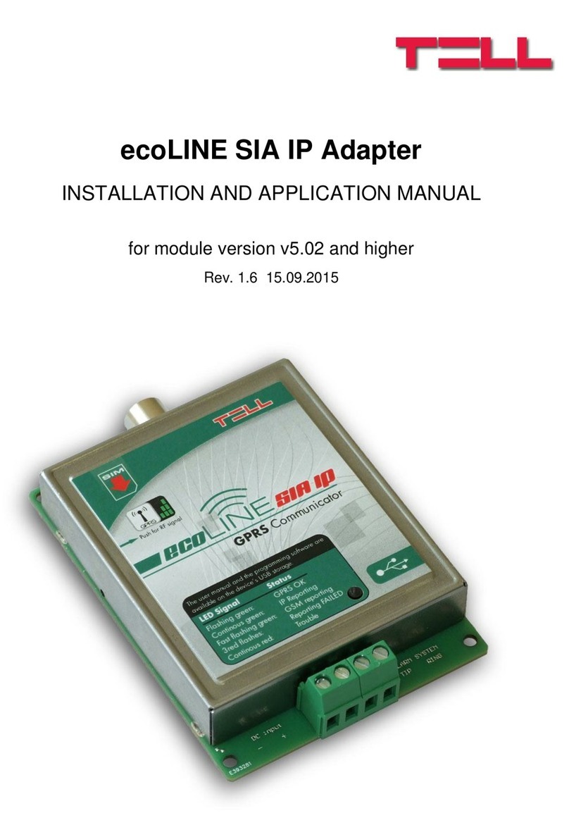 tell ecoLINE SIA User guide