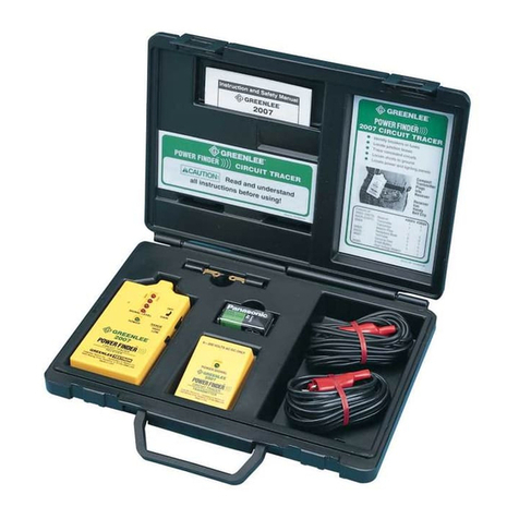 Greenlee Power Finder 2007 Instruction & safety manual