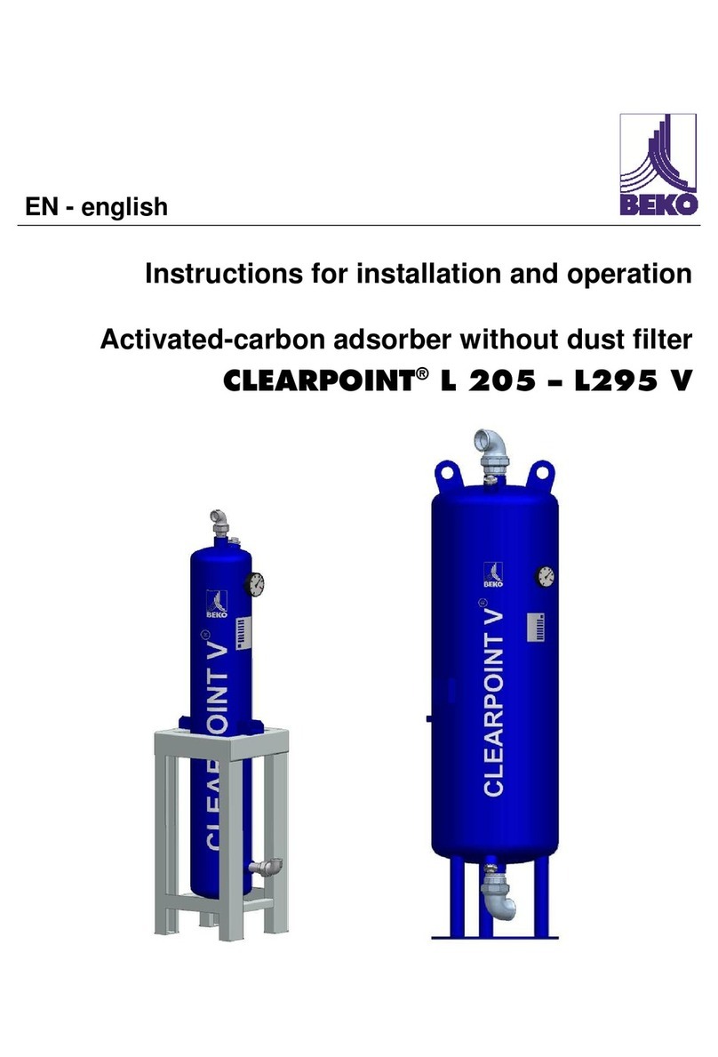Beko CLEARPOINT Series Instructions for installation and operation Beko CLEARPOINT Series Instructions for installation and operation