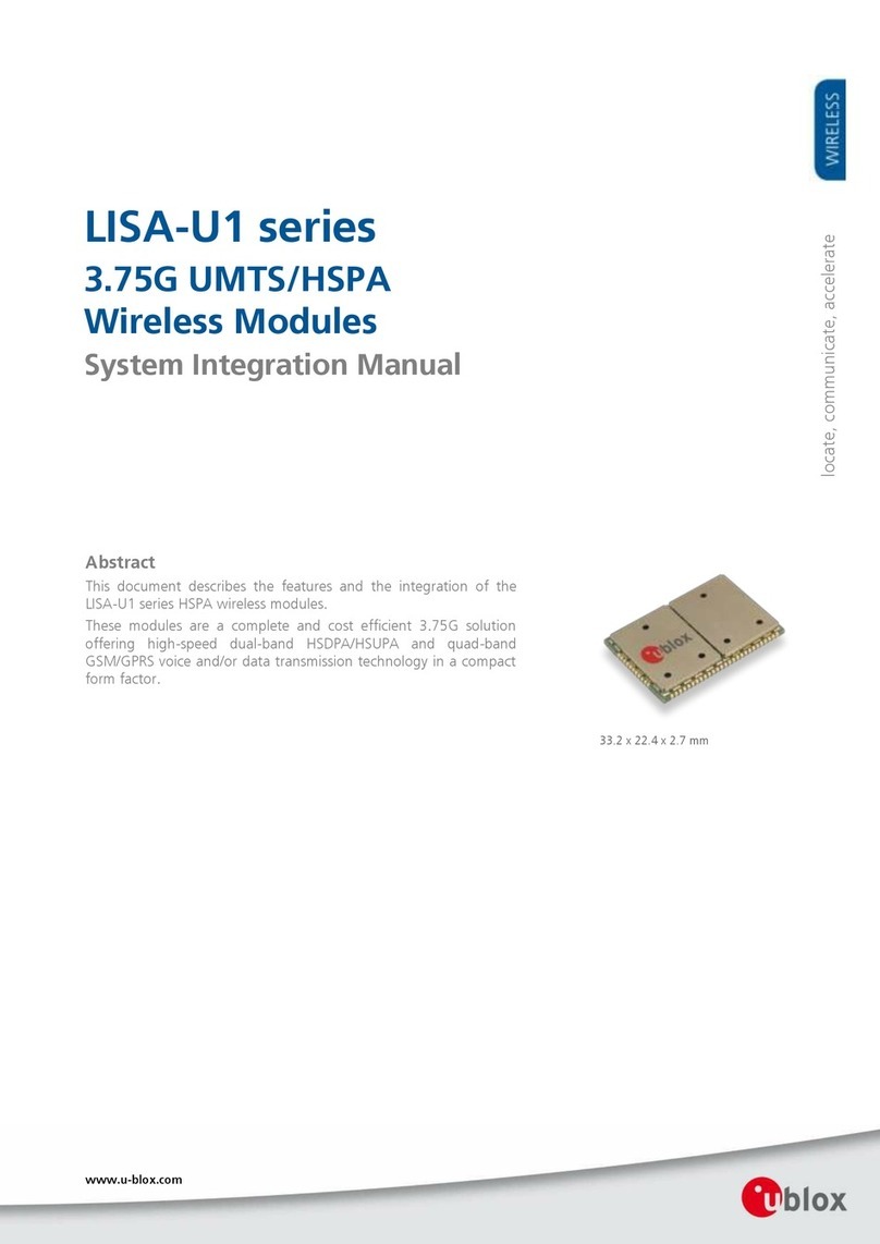 Ublox LISA-U1 Series Quick setup guide Ublox LISA-U1 Series Quick setup guide