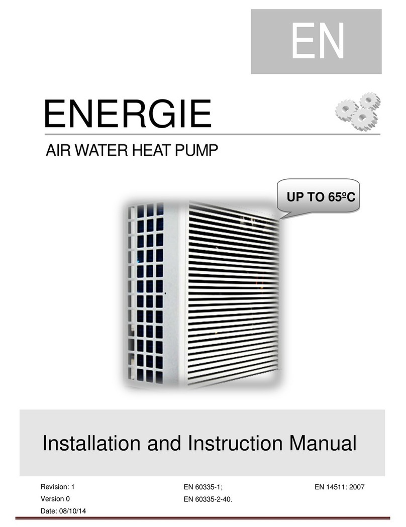 Energie FF Evi 10 Installation and instruction manual
