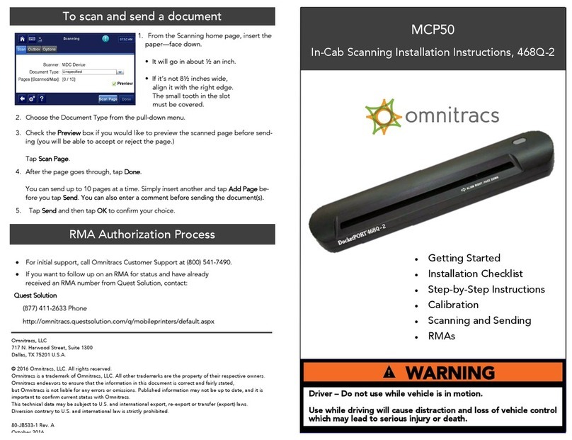Omnitracs MCP50 installation instructions Omnitracs MCP50 installation instructions
