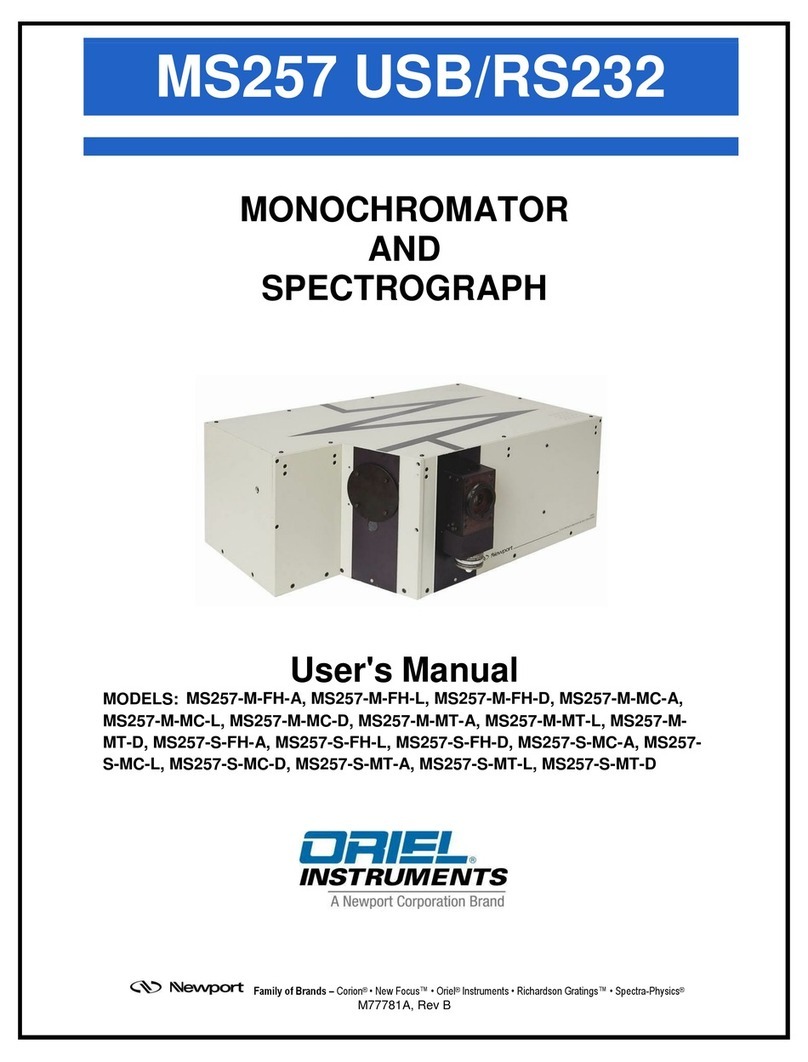 Oriel MS257 Series user manual