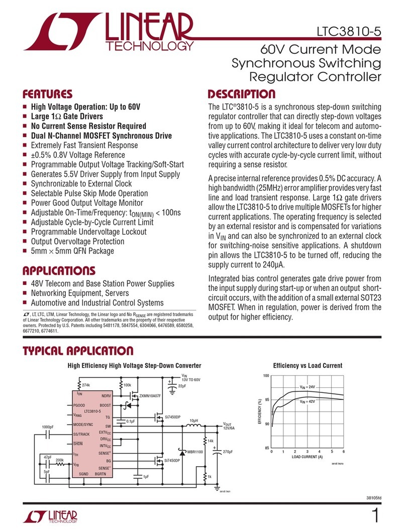 Linear Technology LTC3810-5 User manual
