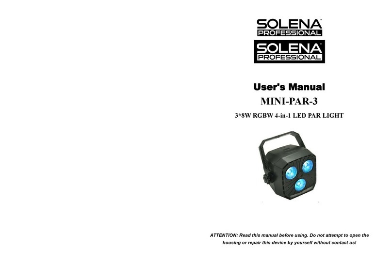 Solena MINI-PAR-3 user manual
