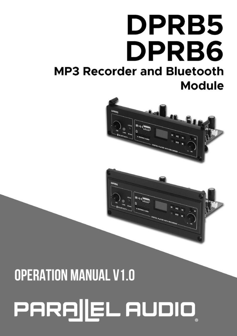 Parallel Audio DPRB5 Operation manual