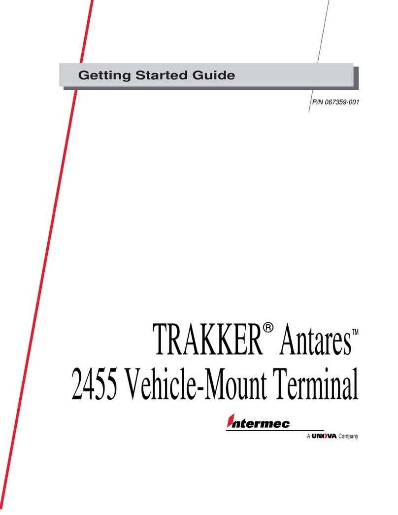 Unova Intermec TRAKKER Antares 2455 Getting started guide