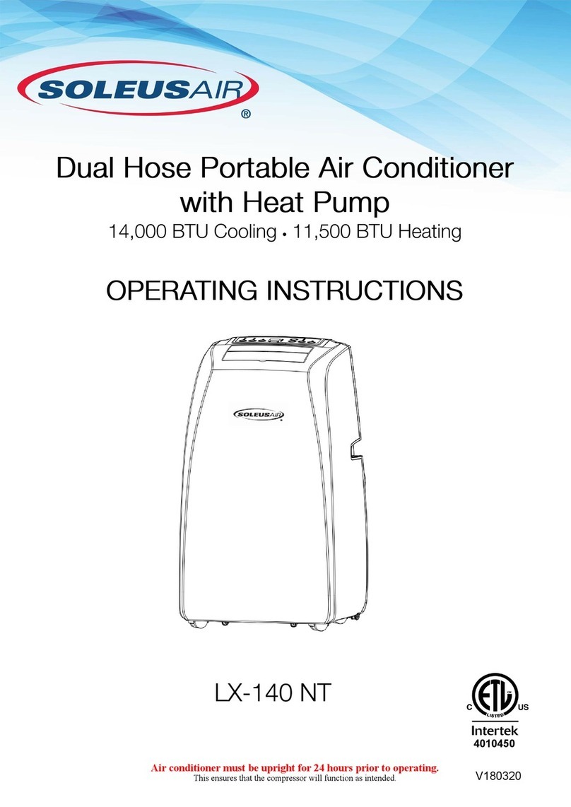 Soleus Air LX-140 NT User manual