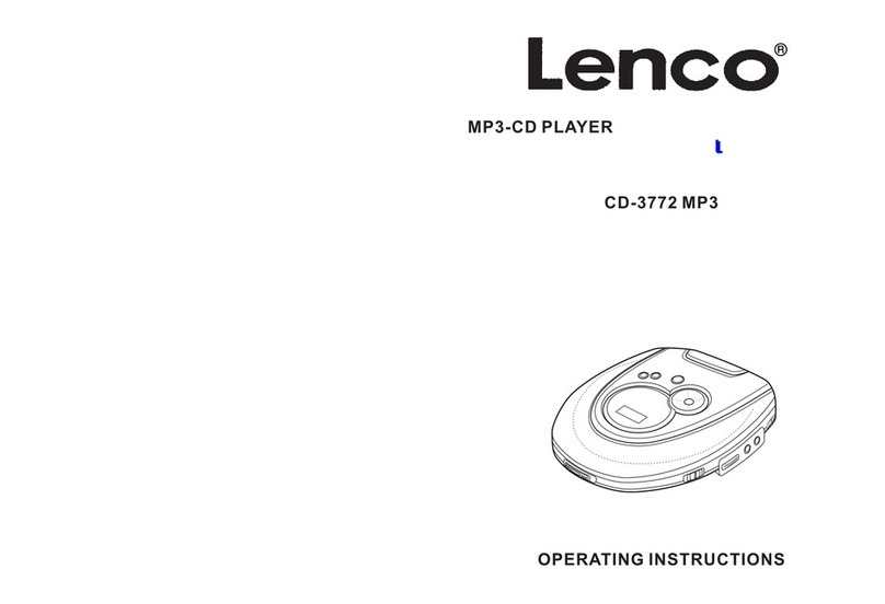 LENCO CD-3772 MP3 User manual