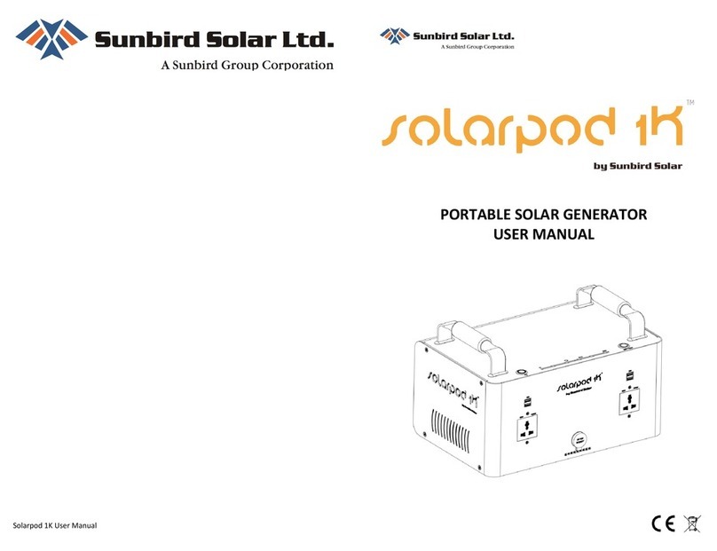 Sunbird Solar Solarpod 1K user manual