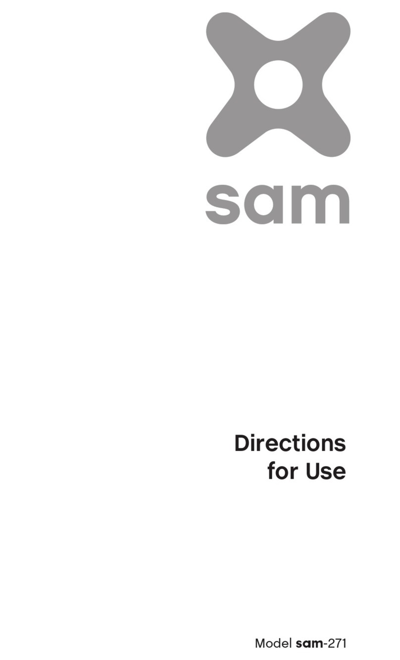 Sam 271 Directions for use Sam 271 Directions for use