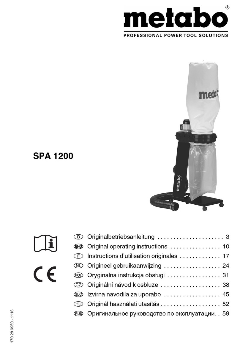 Metabo SPA 1200 User manual