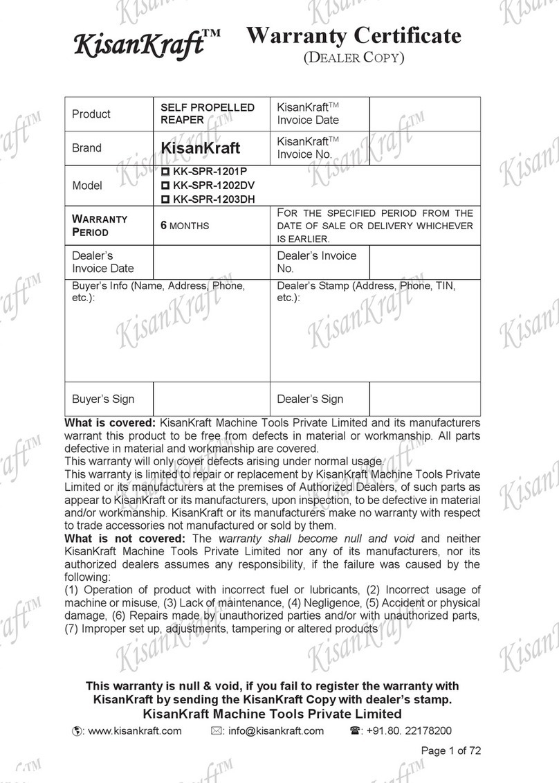 KISANKRAFT KK-SPR-1201P Operation manual