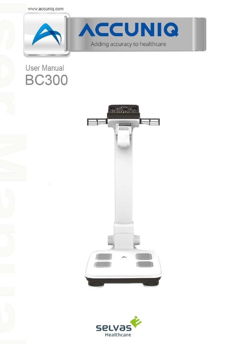 SELVAS Healthcare ACCUNIQ BC300 user manual