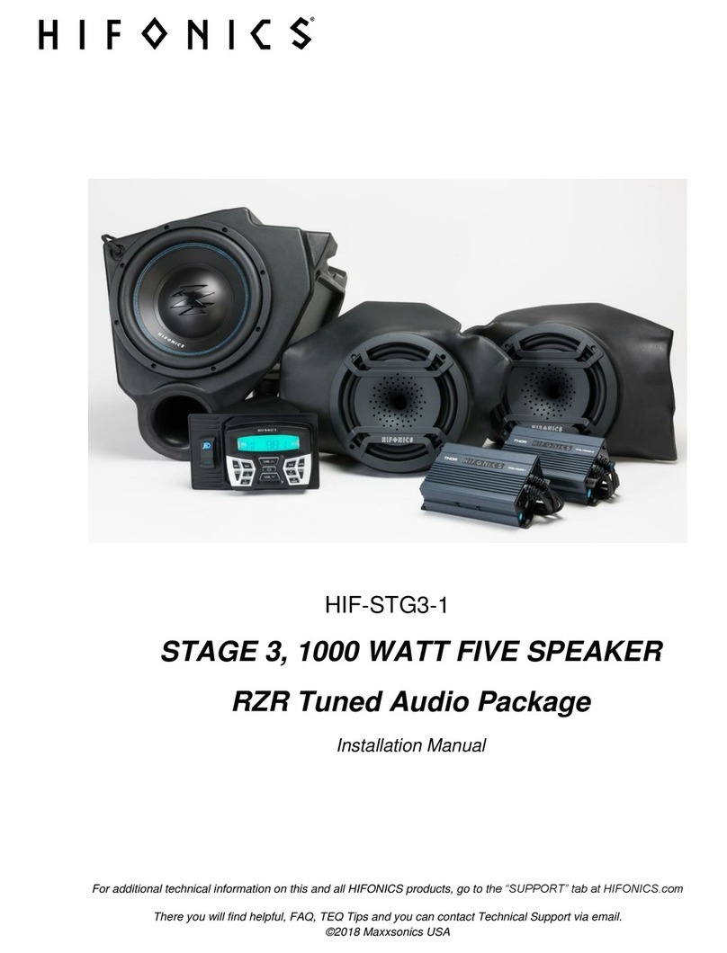 Hifonics HIF-STG3-1 installation manual