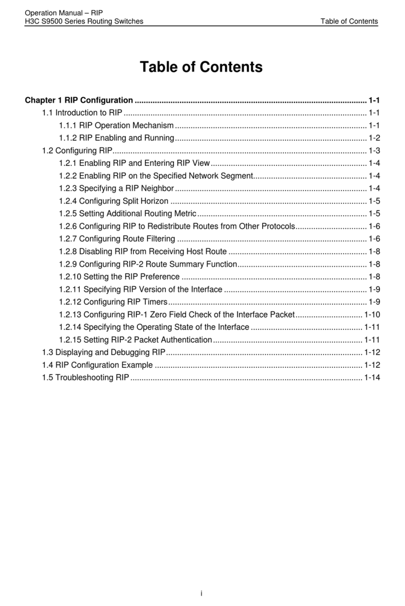 H3C S9500 Series User manual H3C S9500 Series User manual