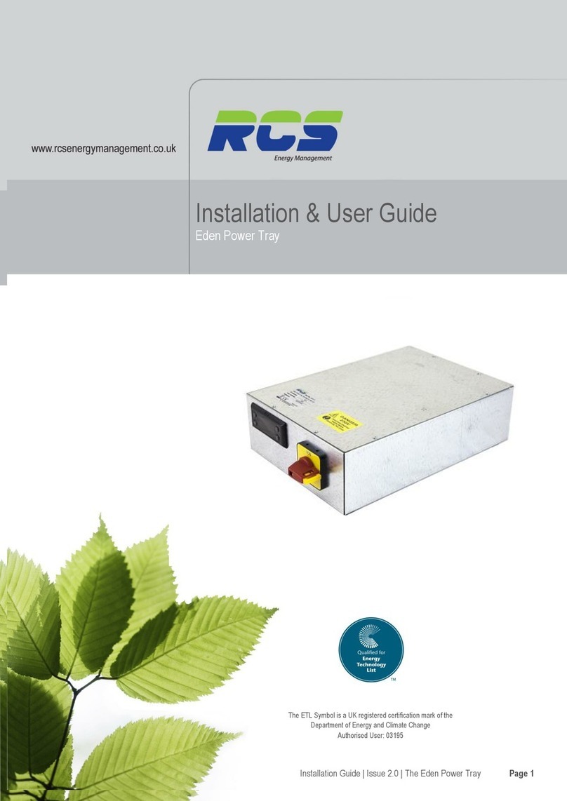 RCS Eden Series Installation & user guide