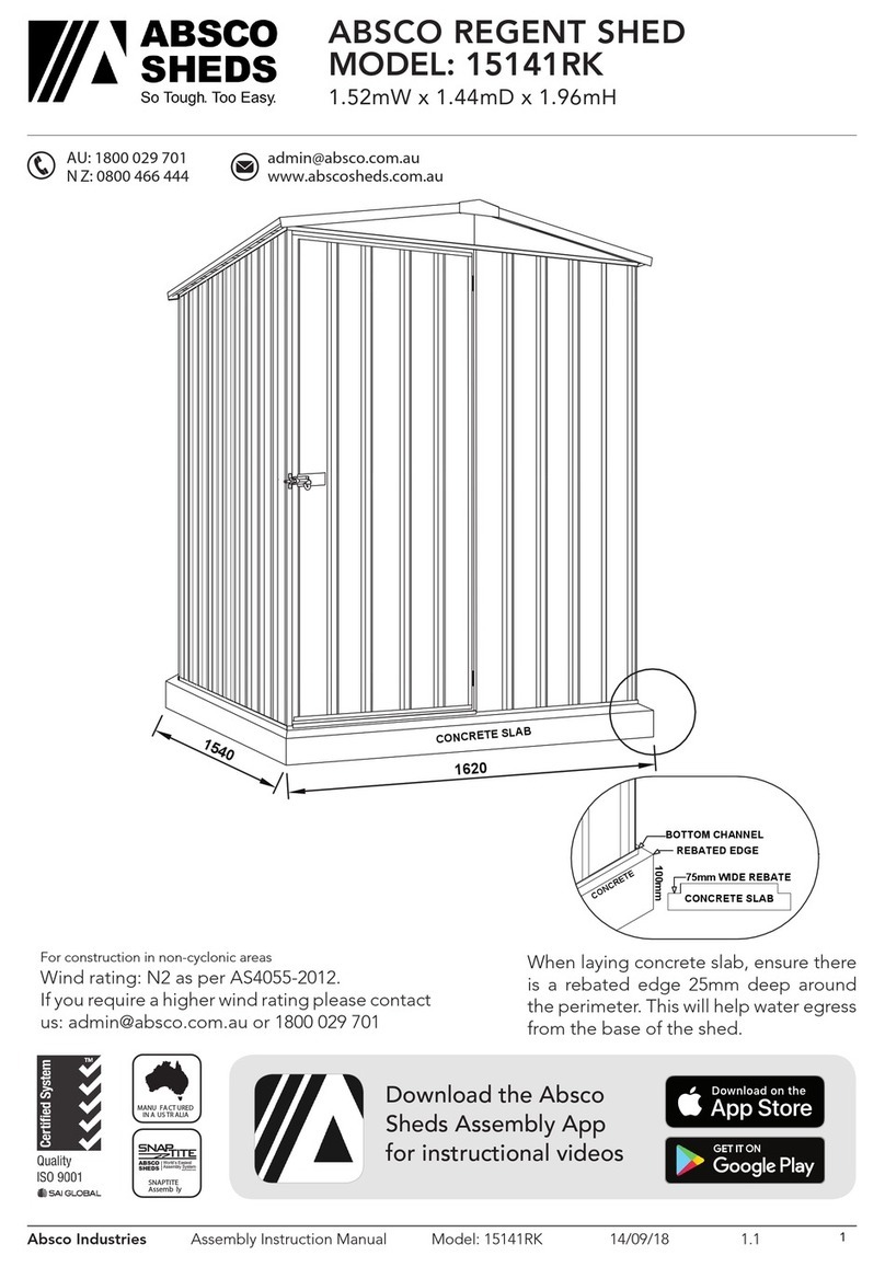 Absco 15141RK instruction manual