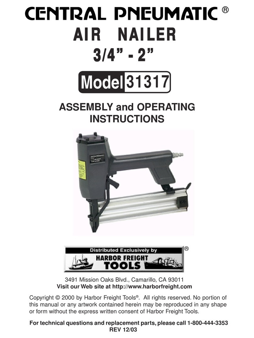 Harbor Freight Tools Central Pneumatic 31317 Assembly and operating instructions