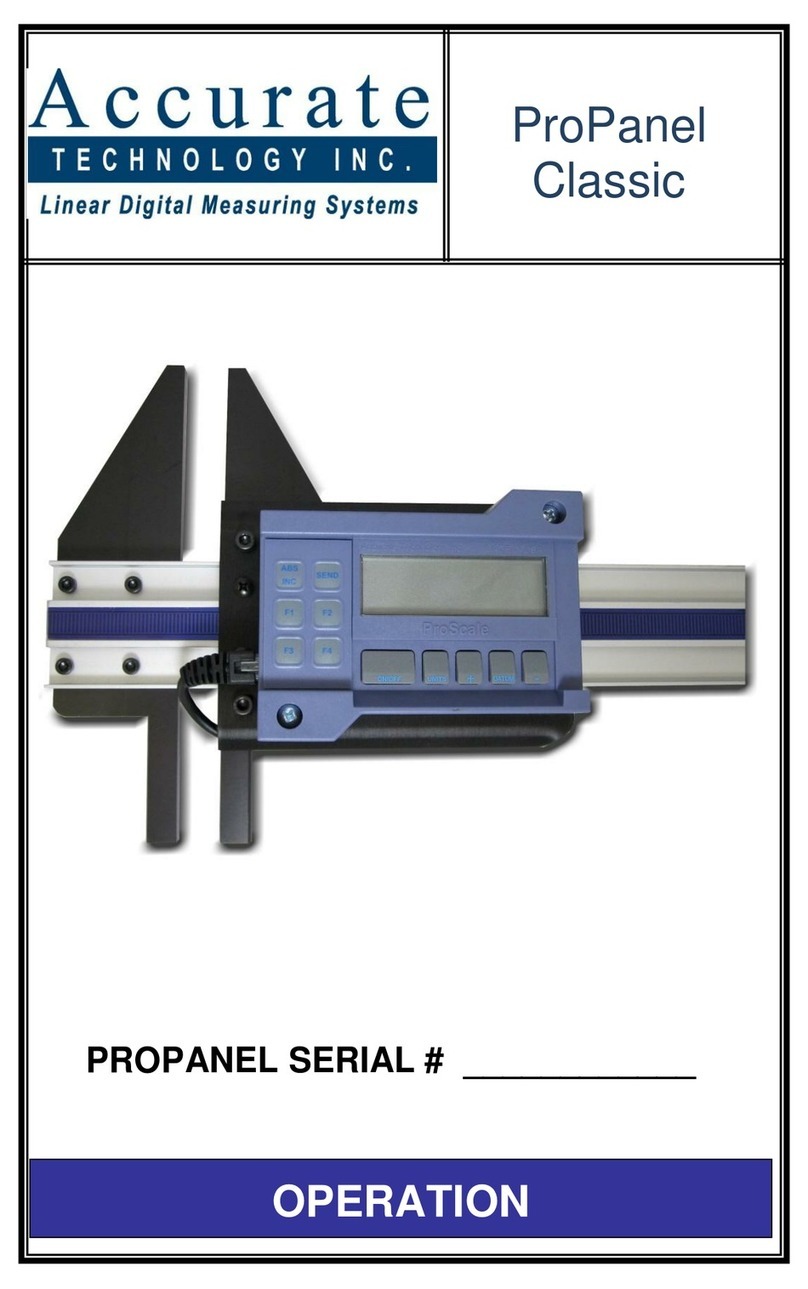 Accurate Technology ProPanel Classic instruction manual