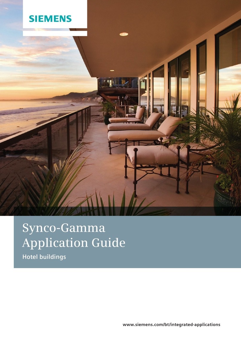 Siemens Synco-Gamma Application guide Siemens Synco-Gamma Application guide