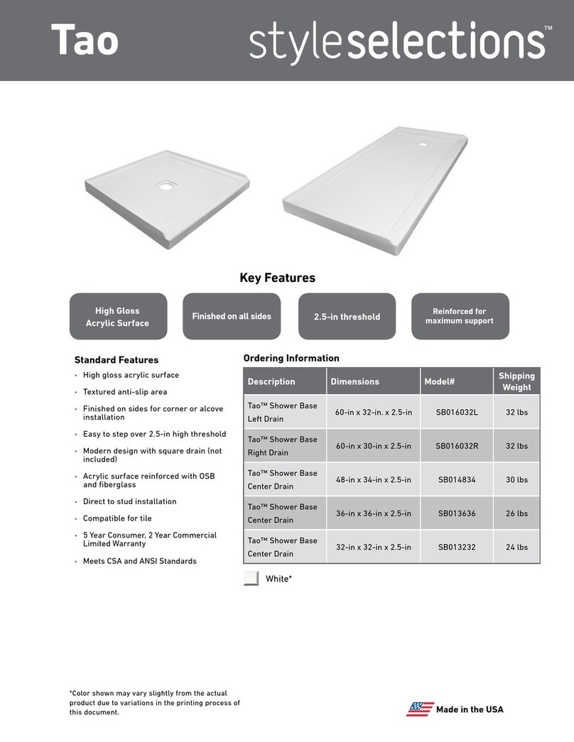LOWE'S Style Selections Tao SB016032L User manual