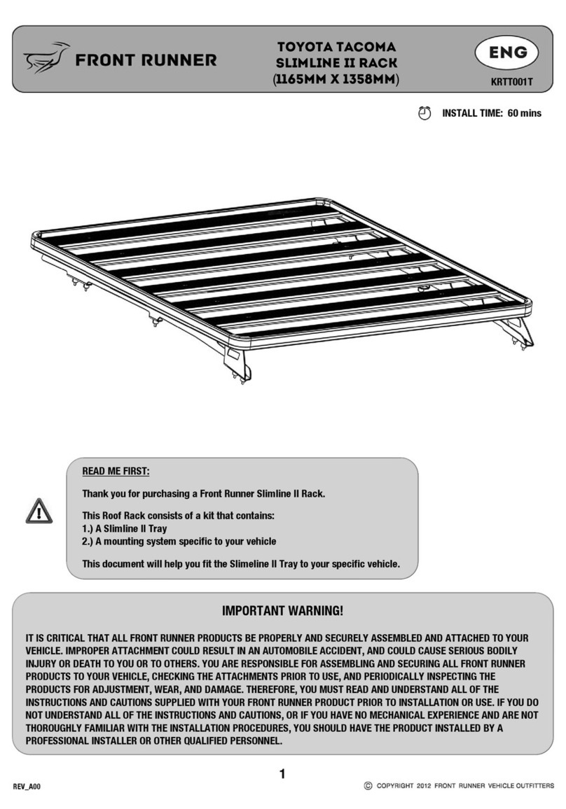 Front Runner KRTT001T User manual Front Runner KRTT001T User manual