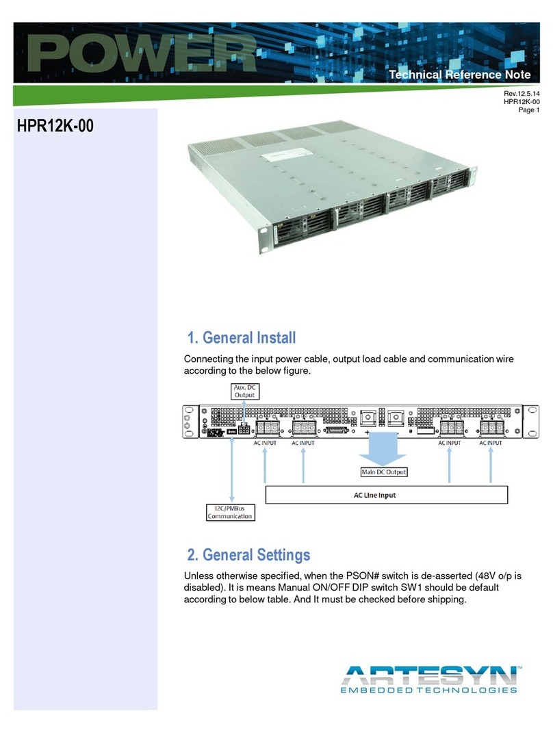 Artesyn HPR12K-00 Technical Reference Note