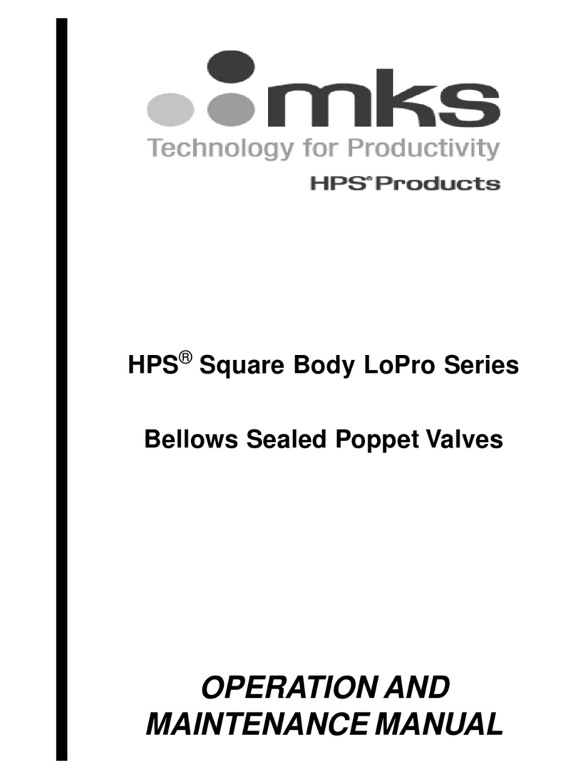 MKS HPS Square Body LoPro Series Operation and maintenance manual