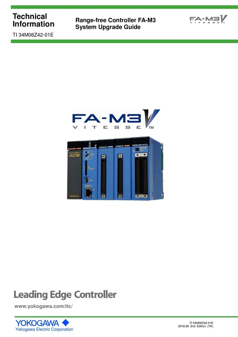 YOKOGAWA FA-M3 Vitesse Installation and operation manual YOKOGAWA FA-M3 Vitesse Installation and operation manual