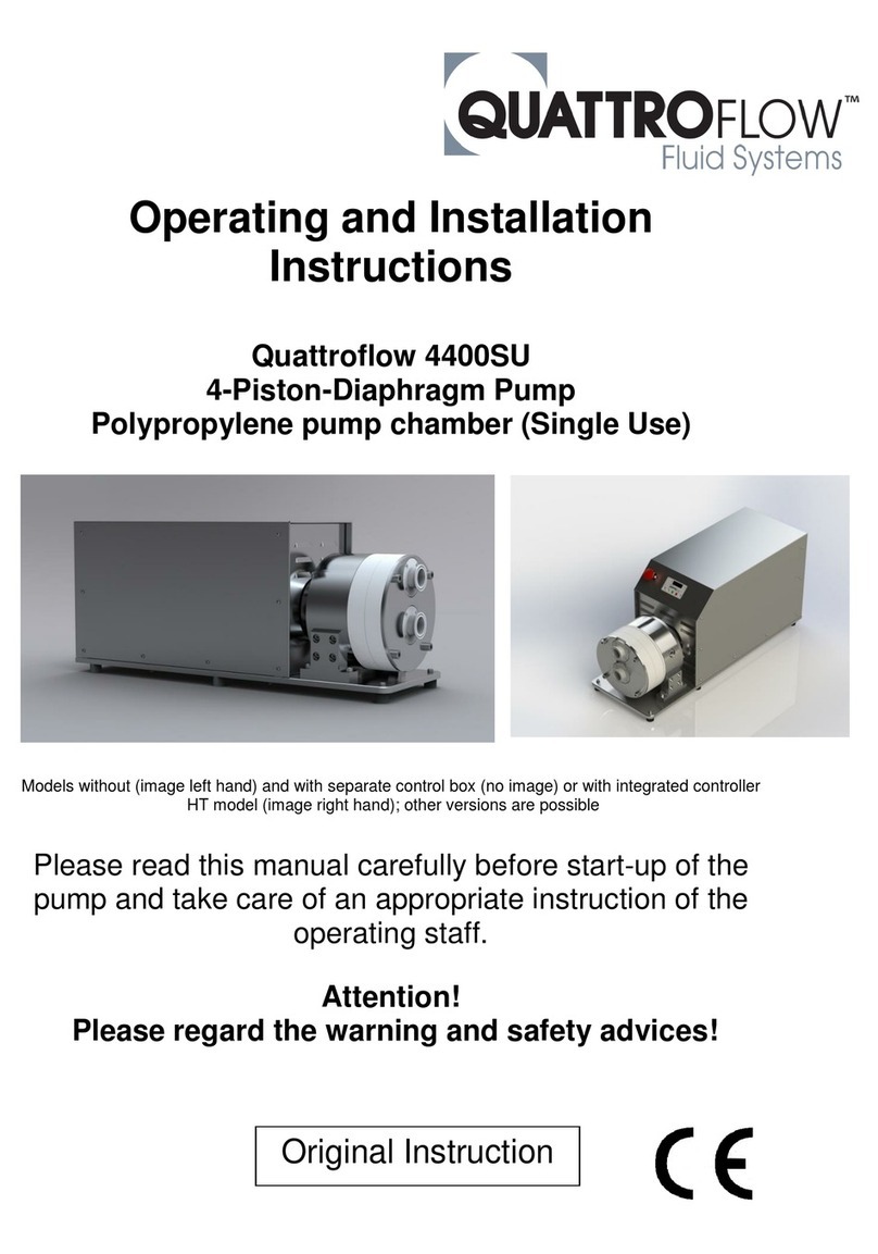Quattroflow 4400SU Series Operating and installation instructions