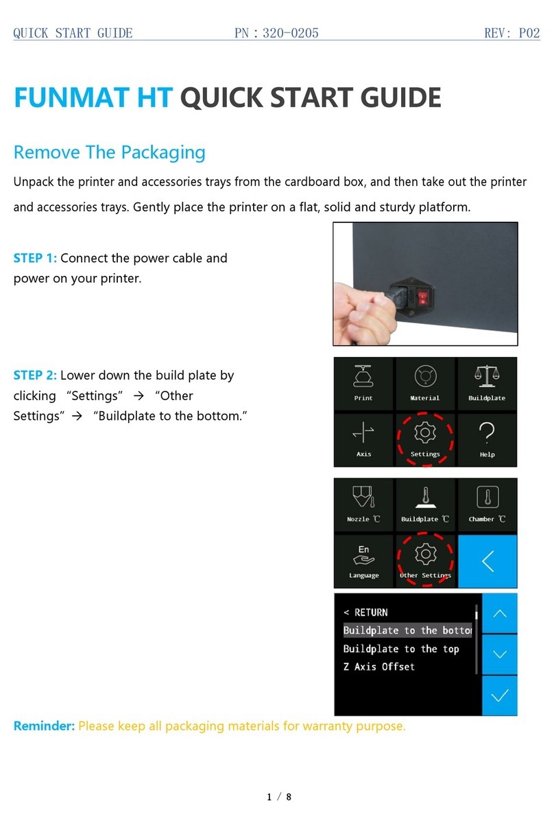 Intamsys FUNMAT HT quick start guide