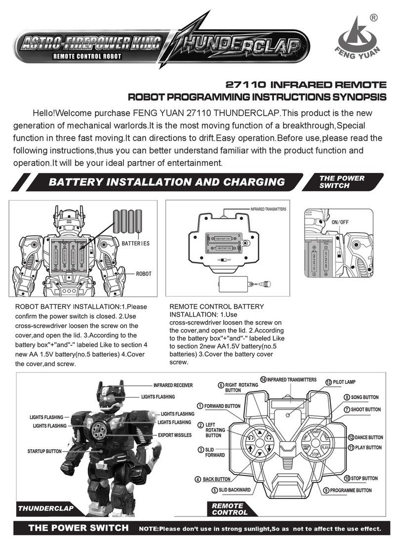 Feng Yuan 27110 THUNDERCLAP Programming instructions Feng Yuan 27110 THUNDERCLAP Programming instructions