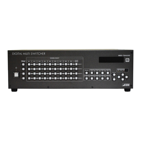 IDK MSD-72 Series Command reference guide