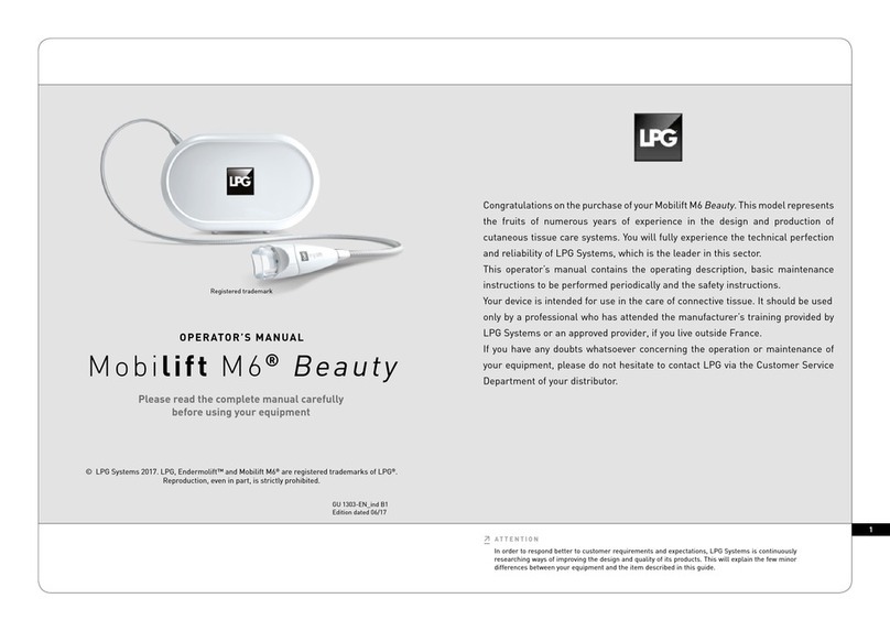 LPG Mobilift M6 Beauty User manual
