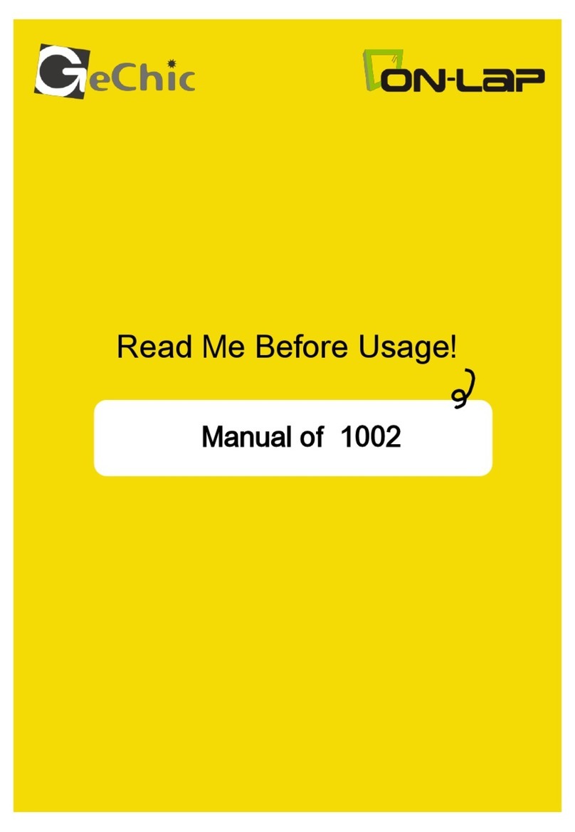 GeChic On-Lap 1002 User manual GeChic On-Lap 1002 User manual