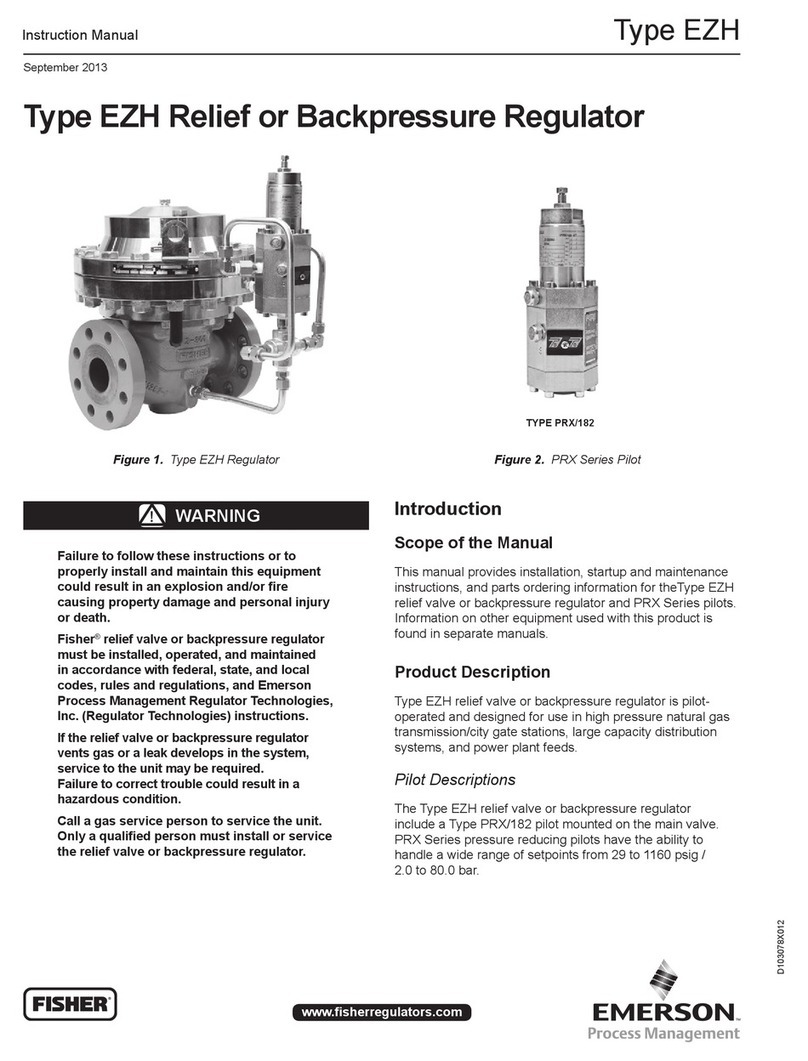 Emerson Fisher EZH Series User manual