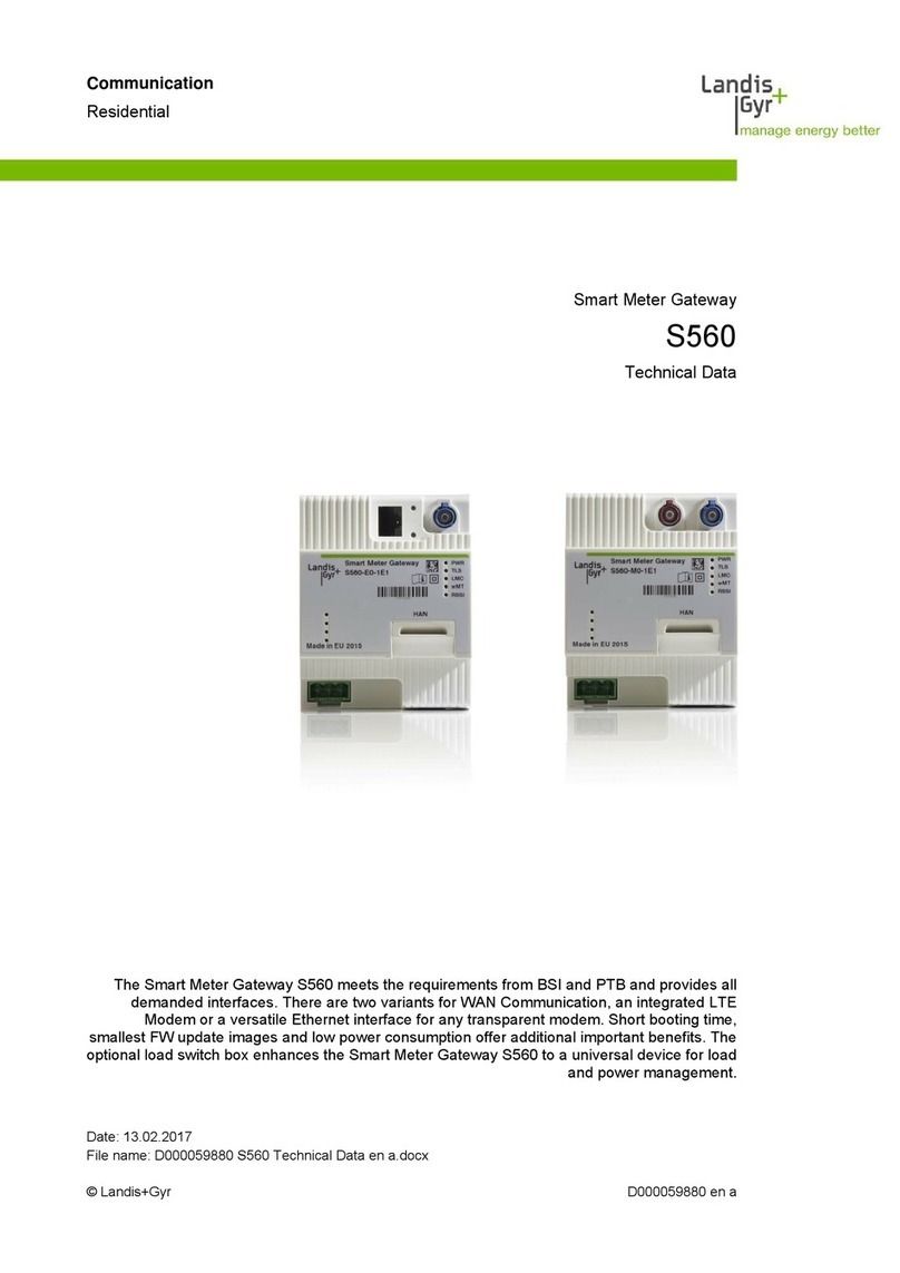 Landis+Gyr S560 Technical data