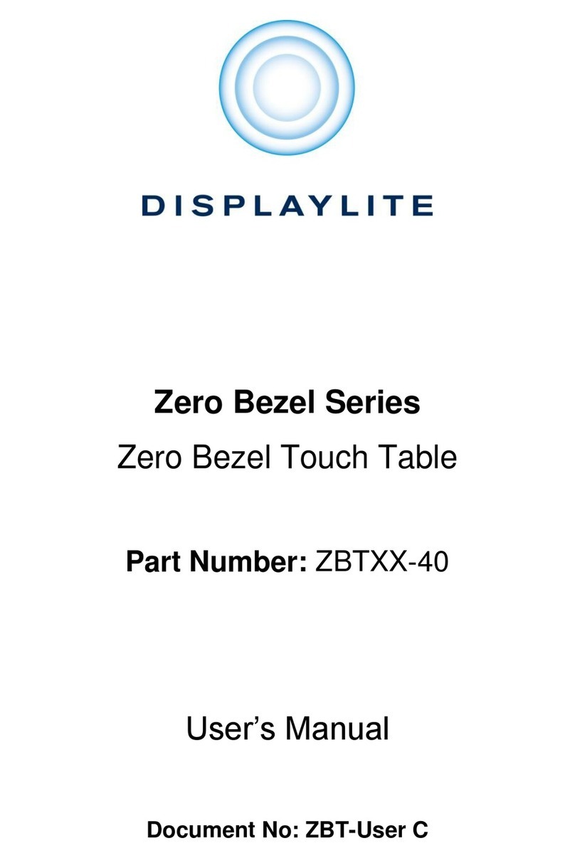 DISPLAYLITE ZBT-40 Series user manual