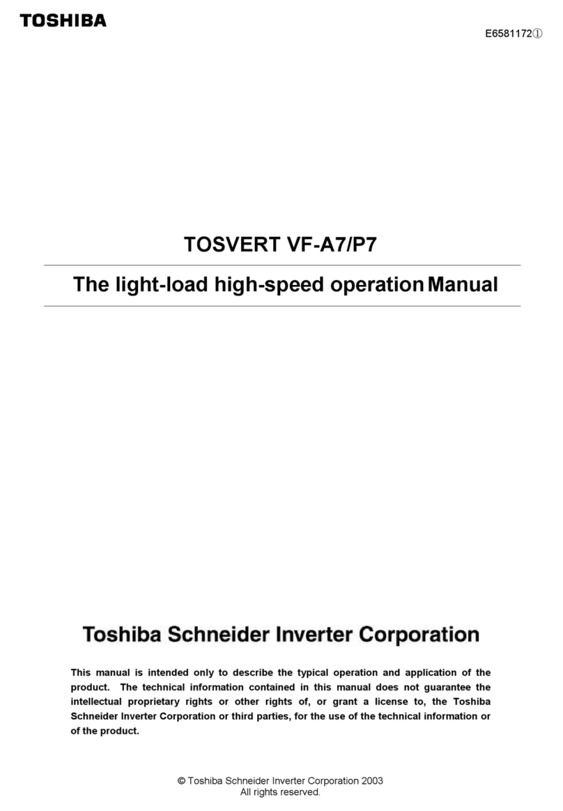 Toshiba TOSVERT VF-A7 User manual