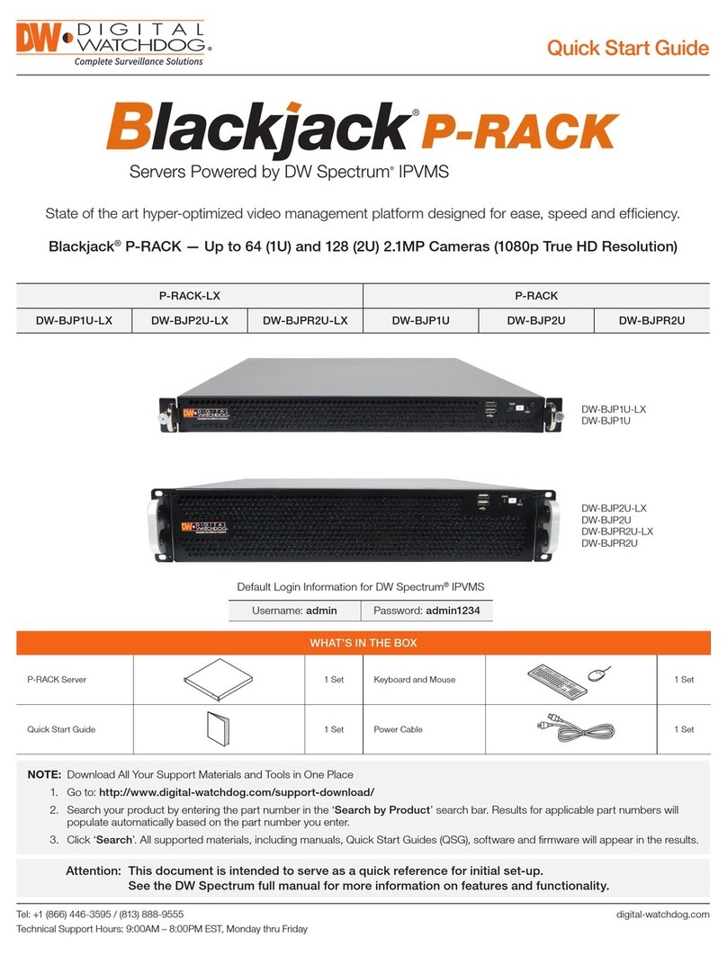 DW Blackjack P-RACK quick start guide