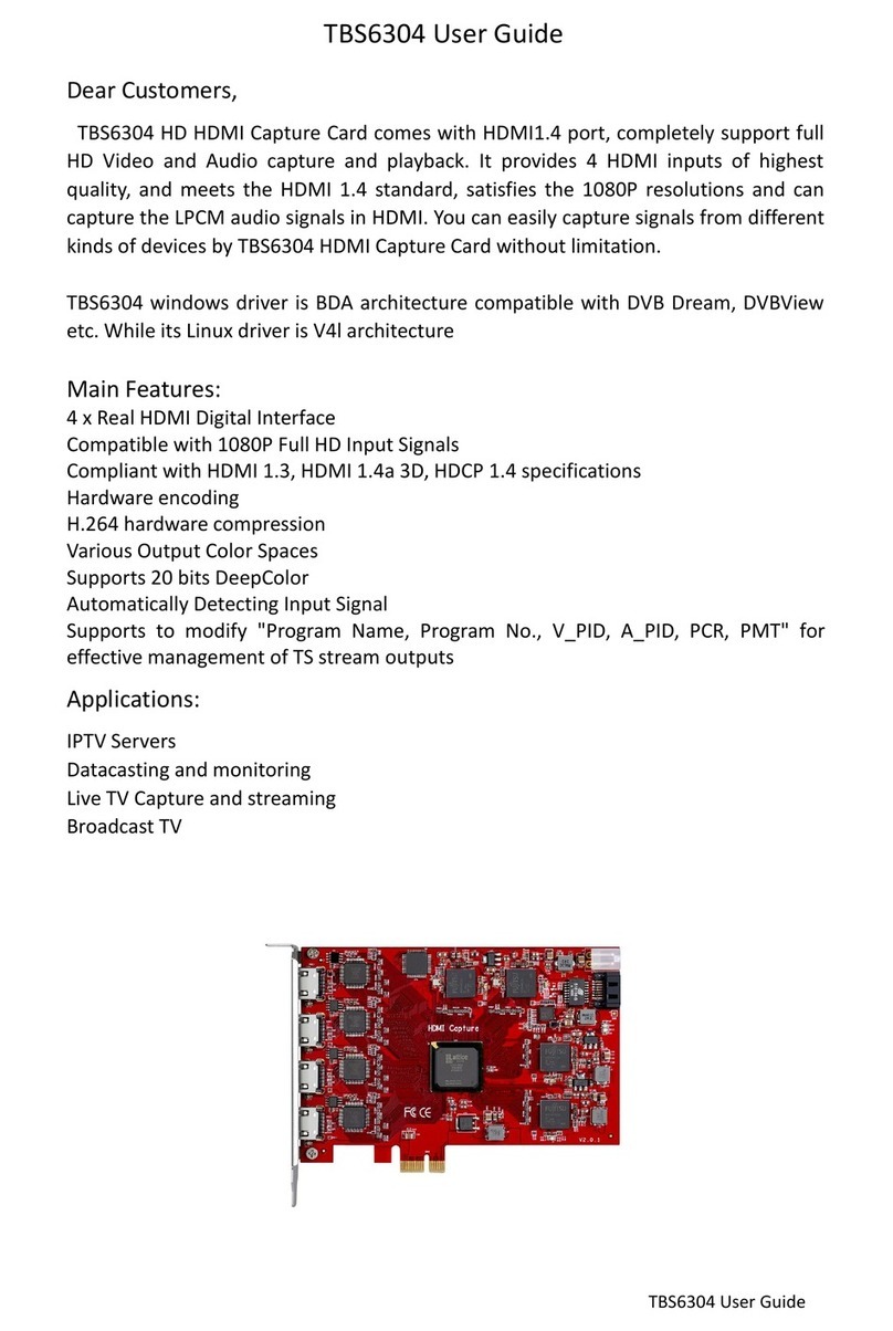 TBS technologies TBS6304 user guide