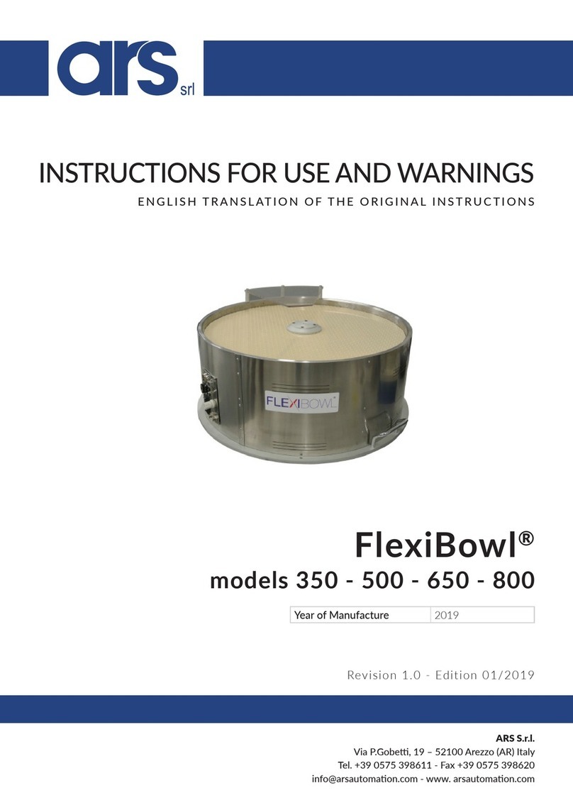 ARS Automation FlexiBowl 350 Instructions for use