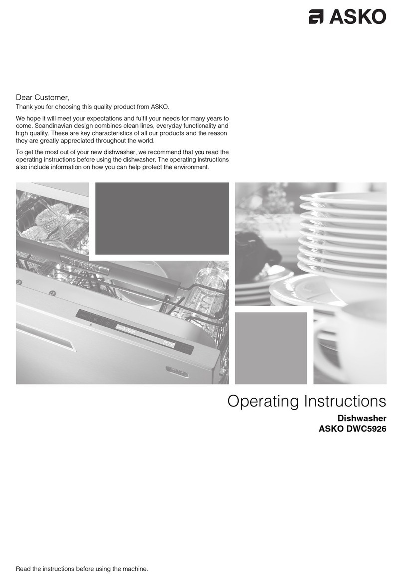 Asko DWC5926 XL User manual