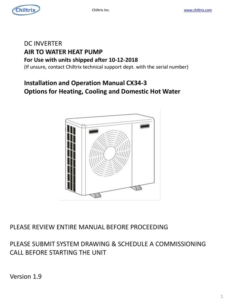 Chiltrix CX34 User manual Chiltrix CX34 User manual
