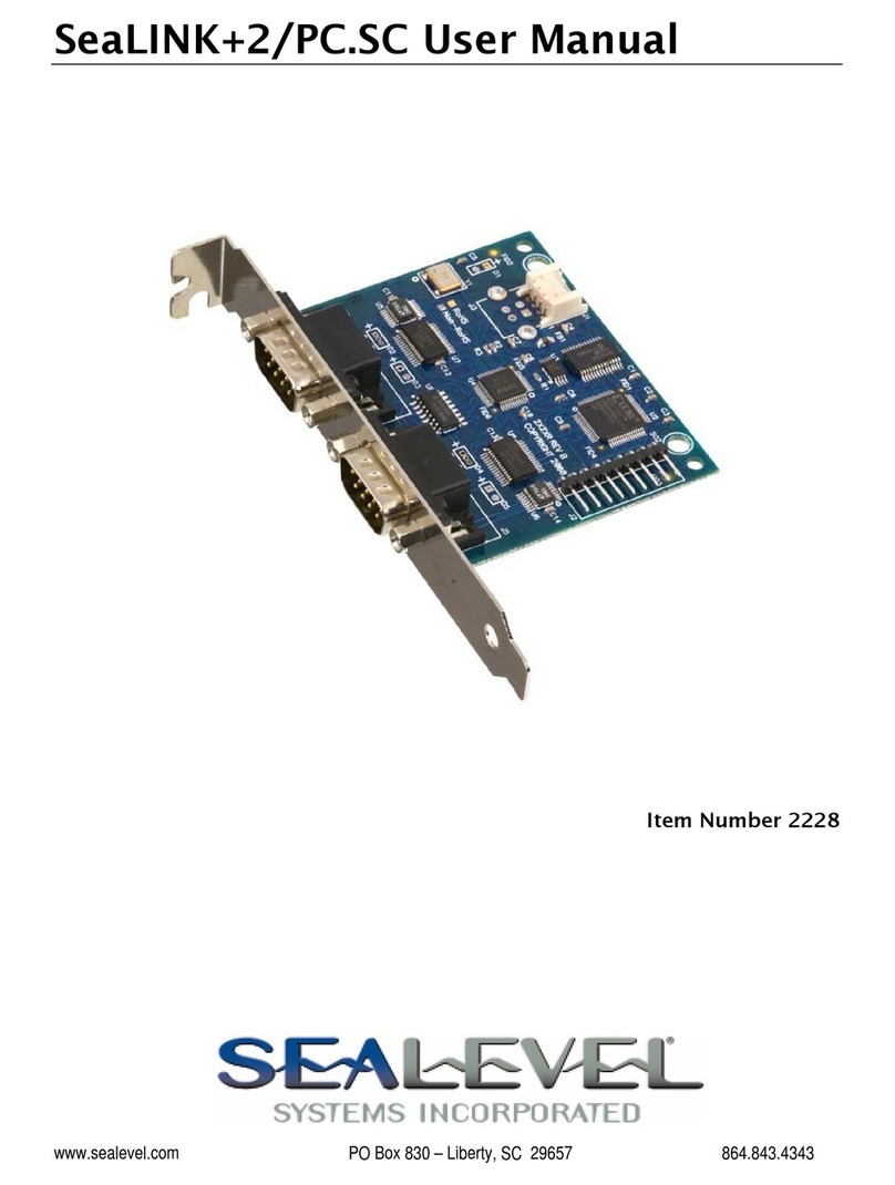SeaLevel SeaLINK+2/PC.SC User manual