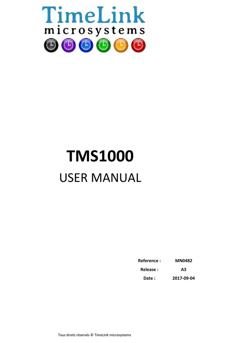 TimeLink TMS1000 User manual